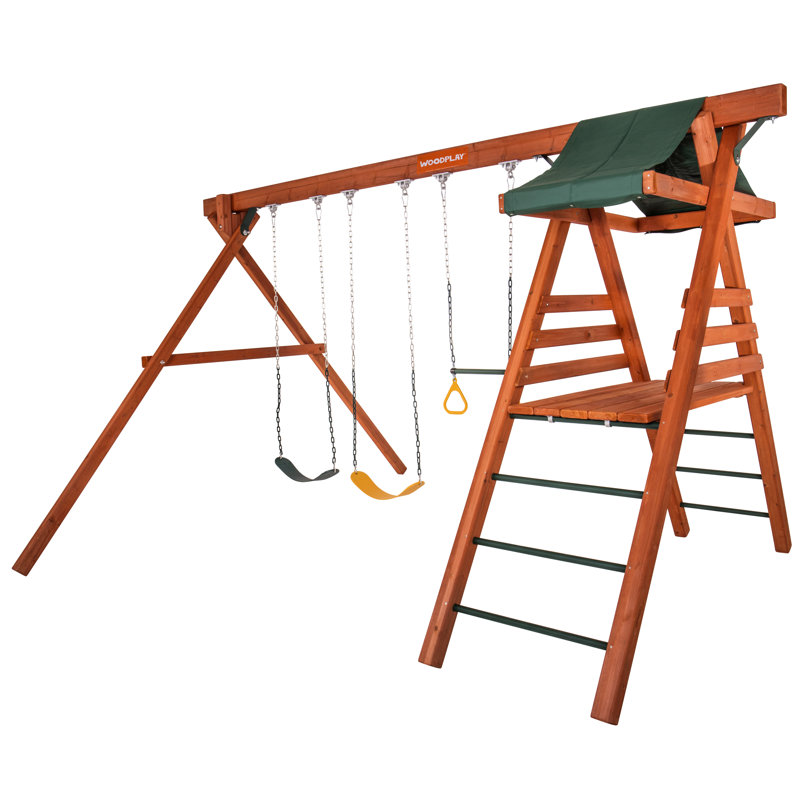 Jack and June Jungle Climber Swing Set Wayfair
